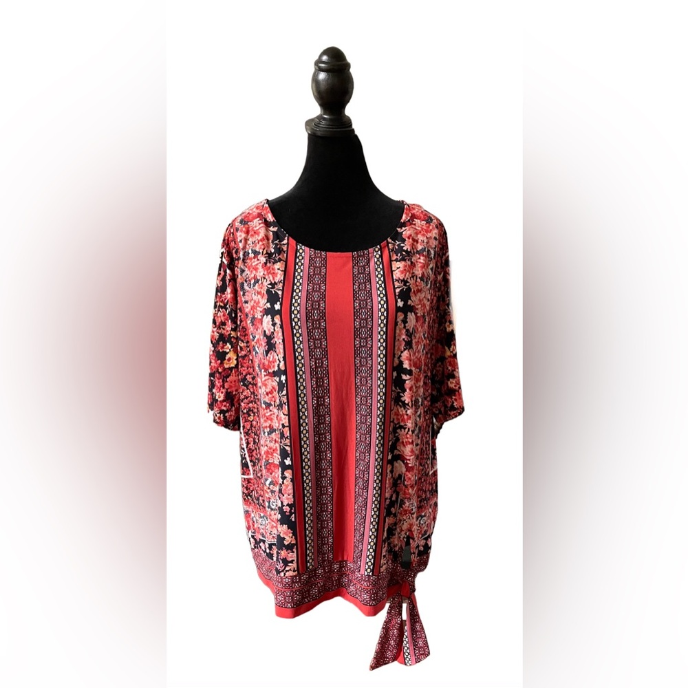 Roz & Ali Dressbarn: Boho Style Blouse with Tie
